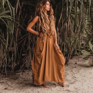 Thaluta convertible, cotton, bohemian maxi, or midi skirt